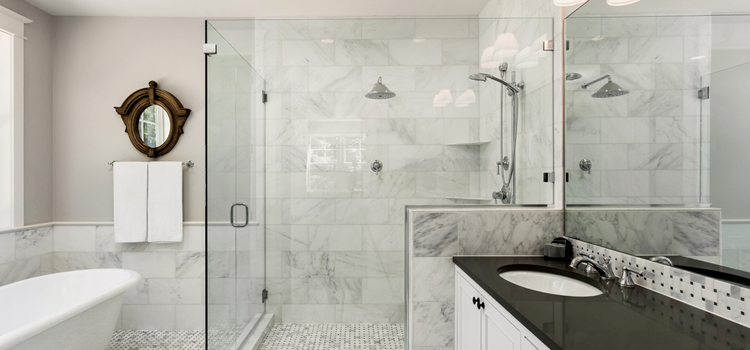 bathroom shower door installation in Red Bluff