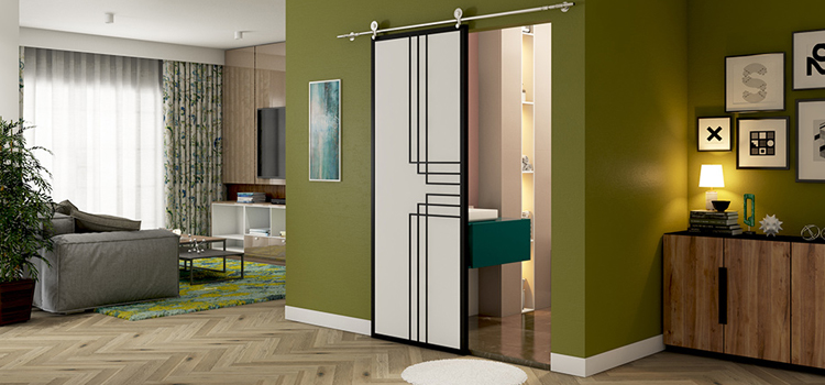 sliding bathroom door installation in Red Bluff